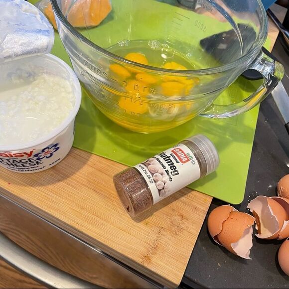 Frittata recipe. All the veg in the fridge and aged Gouda YUMMY - Picture 4 of 14